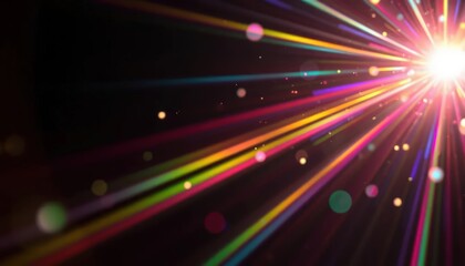 Obraz premium Abstract Colorful Light Rays Burst Background