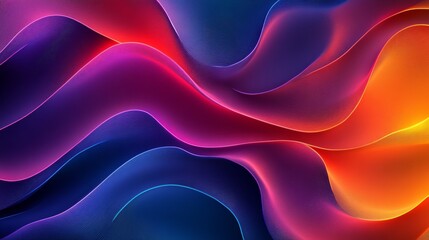 Obraz premium Abstract Colorful Waves Flowing Design