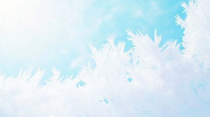 Obraz premium Smooth frozen ice texture with soft focus and abstract cool blue winter background for design 16