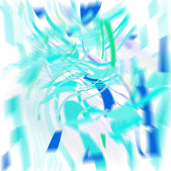 An abstract transparent iridescent color blur design element.