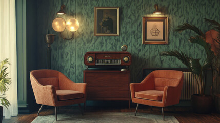 The vintage design evokes a sense of nostalgia from a bygone era.