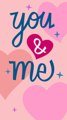 You and me for Valentines day with Heart_You and me for Valentines day with Heart