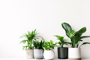 Thriving popular houseplants in a well-lit indoor environment