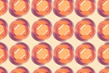 Seamless geometric pattern with vibrant overlapping shapes