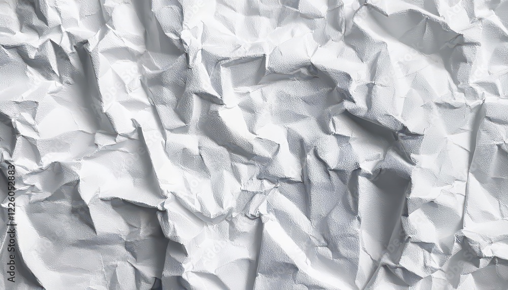 Poster striking seamless white crumpled paper texture pattern, embracing simplicity and minimalism in a tim