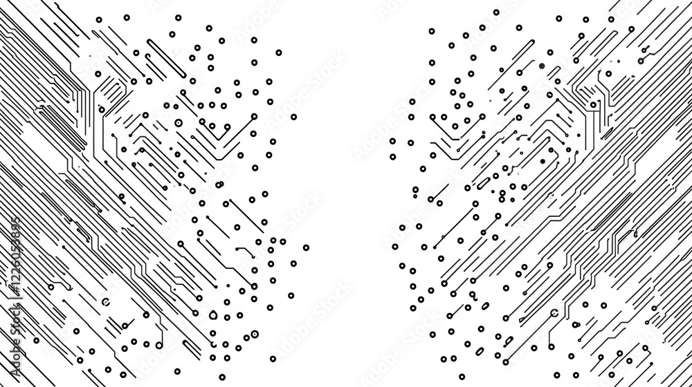 Poster abstract circuit board technology background lines pattern