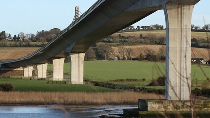 Ross Fitzgerald Kennedy Bridge on the border of Counties Kilkenny and Wexford in Ireland.