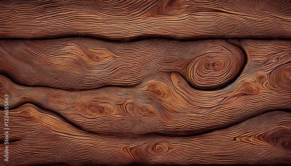 Poster authentic rustic wood texture background, showcasing intricate grain patterns and warm tones, perfec