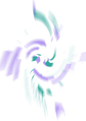 An abstract transparent iridescent color blur design element.