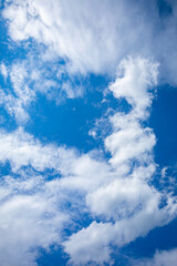 Stunning and Beautiful Cloud Patterns Set Against a Bright, Clear Blue Sky Overhead