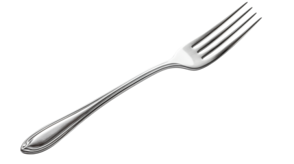 Elegant Silverware Shiny Fork for Fine Dining Restaurant Menu Culinary Branding Food Photography Table Setting