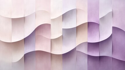 Abstract Pastel Wave Pattern Wall Design