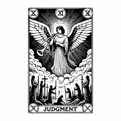 The Judgment Tarot Card Illustration and Art
