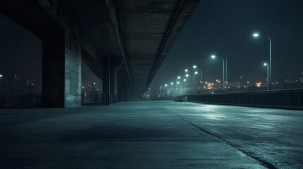 "Silent Passage: The Nighttime Journey of the Empty City Road"
