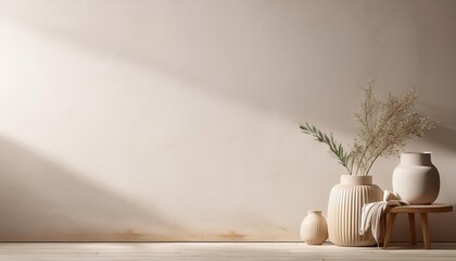 Tranquil Neutral Toned Minimalistic Backdrop with Textures, Embracing the Zen Mood, Perfect for...