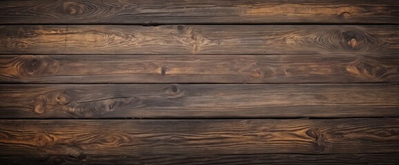Fototapeta premium Dark weathered horizontal wooden texture