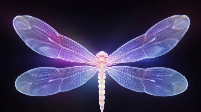 A butterfly with a glowing light on its back. The butterfly is surrounded by a bright light, which gives it a mystical and ethereal appearance. Concept of wonder and magic