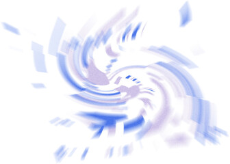 An abstract transparent iridescent color blur design element.