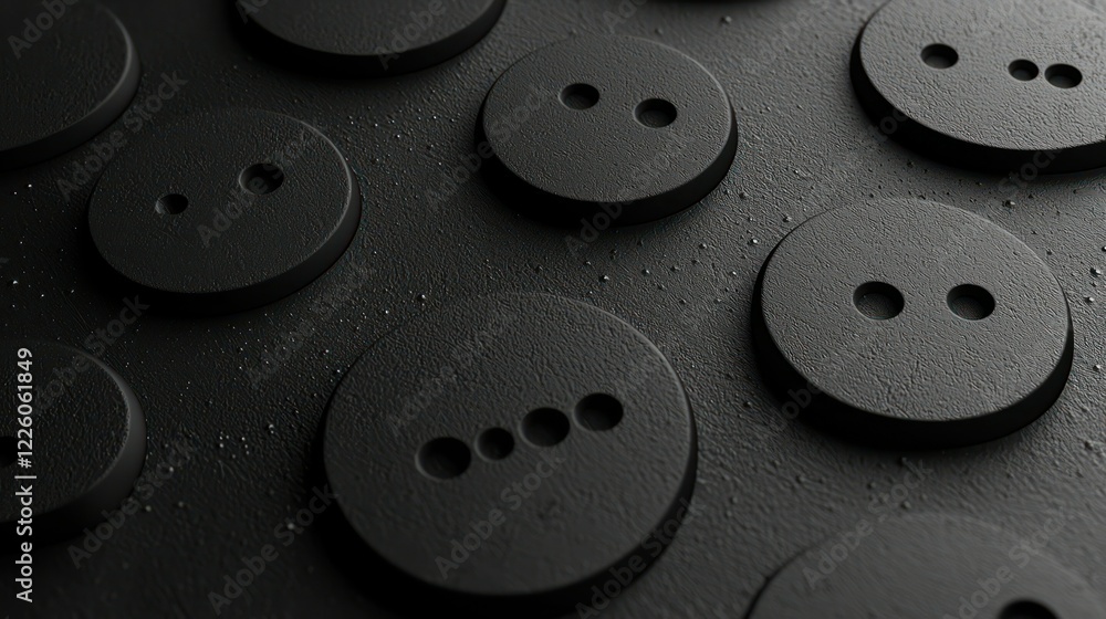 Poster dark grey textured surface with loading dots; website progress