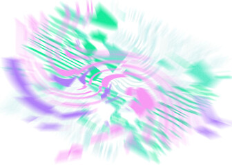 An abstract transparent iridescent color blur design element.