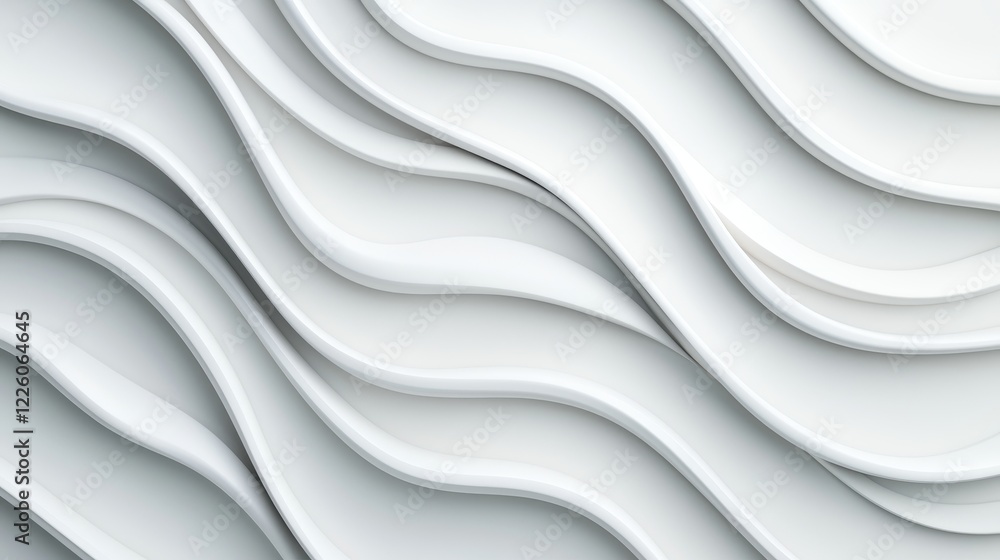Poster abstract white wavy pattern background for modern design projects