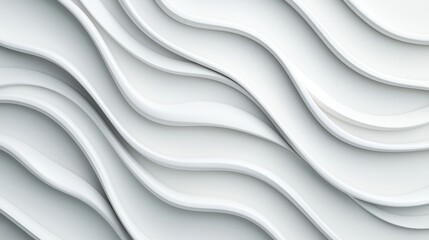 Abstract White Wavy Pattern Background for Modern Design Projects