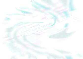 An abstract transparent iridescent color blur design element.