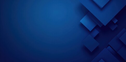Fototapeta premium Dark blue abstract background, geometric squares, corporate style, elegant, futuristic