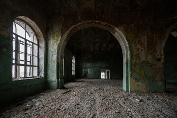 Fototapeta premium Old abandoned Yelets tobaccos factory