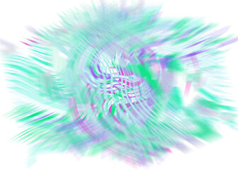 An abstract transparent iridescent color blur design element.