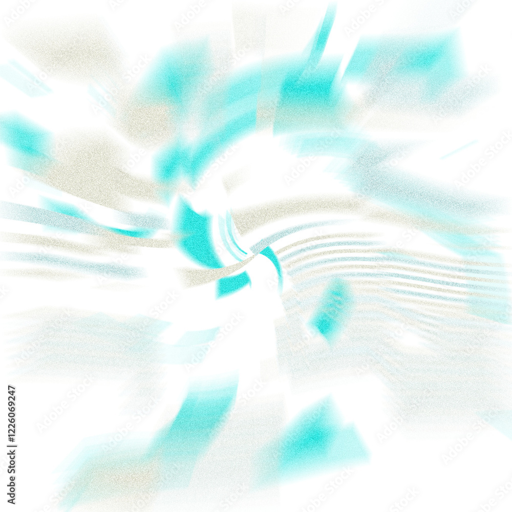 Wall mural an abstract transparent iridescent color blur design element.