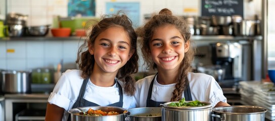 Members of the Cooking Club delight in exploring culinary arts in the school's advanced kitchen