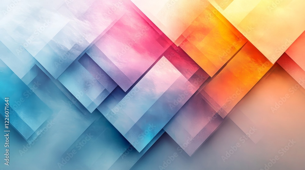 Poster abstract colorful geometric pattern design background