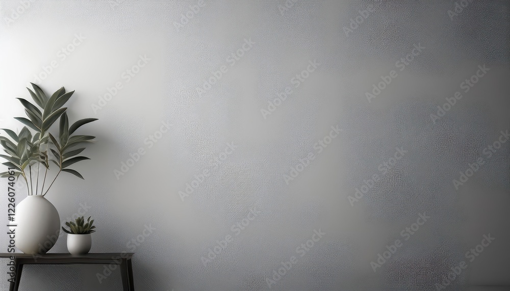 Poster minimalistic composition on a light gray background an artful play of geometric shapes and negative 