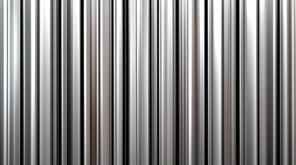 Obraz premium Abstract Metallic Vertical Stripes Background with Glossy Reflection.