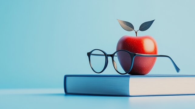 An outstanding promotional image centered around a school, highlighting education and the onset of the school year