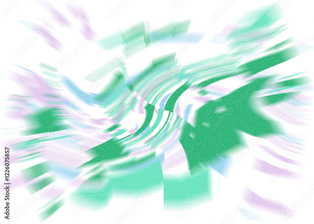 Wall mural an abstract transparent iridescent color blur design element.
