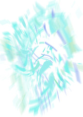 An abstract transparent iridescent color blur design element.