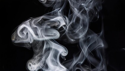 Striking Seamless Texture of Abstract Steam against a Black Background, Evoking a Mystical and Ethereal Mood with Hints of Smoke and Movement.