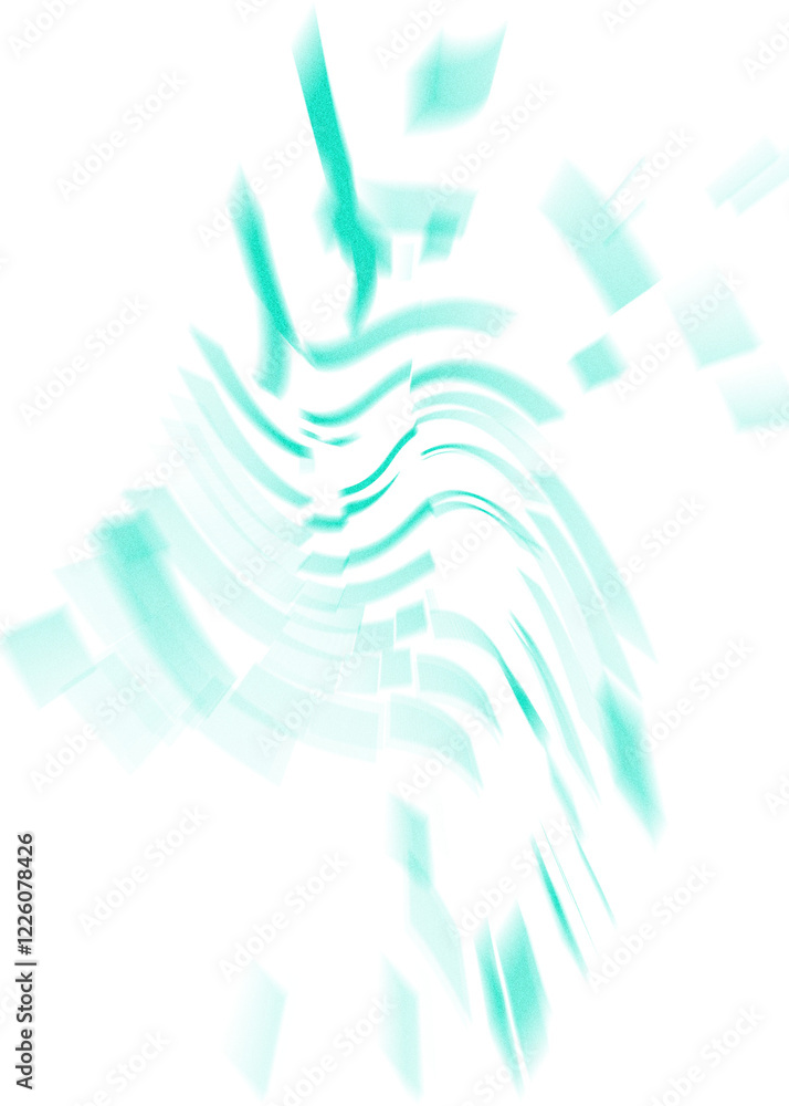 Wall mural an abstract transparent iridescent color blur design element.