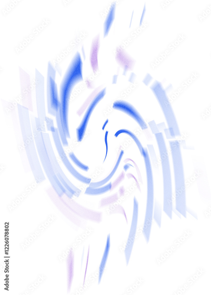 Wall mural an abstract transparent iridescent color blur design element.