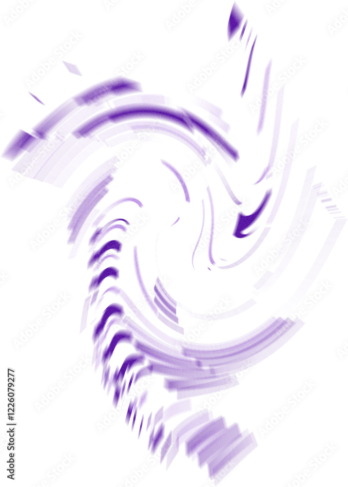 Wall mural an abstract transparent iridescent color blur design element.