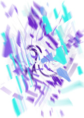 An abstract transparent iridescent color blur design element.