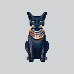 Pixel art illustration Sphynx Cat. Pixelated Cute Cat. Sphynx Cat Animal Icon pixelated for the pixel art game and icon for website and video game. old school retro.
