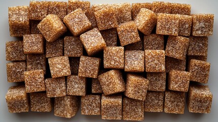 Delicious Brown Sugar Cubes Perfect for Sweetening Drinks and Desserts