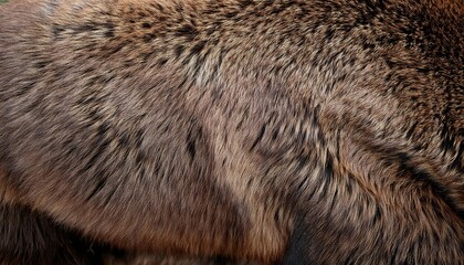 Luxuriant Bear Fur Texture A Closer Look at the Velvety Softness and Fluffiness of a Cuddly Animal Companion, Perfect for Incorporating into Designs and Backgrounds.