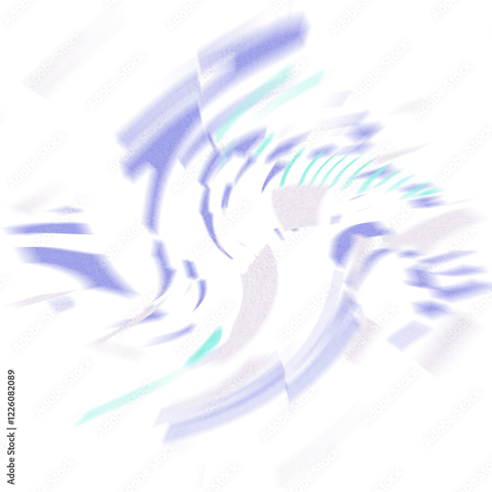 Wall mural an abstract transparent iridescent color blur design element.