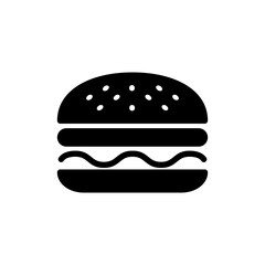Burger icon vector illustration. burger sign and symbol. hamburger