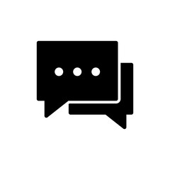 Chat icon vector illustration. speech bubble sign and symbol. comment icon. message