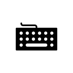 Keyboard icon vector illustration. keyboard sign and symbol